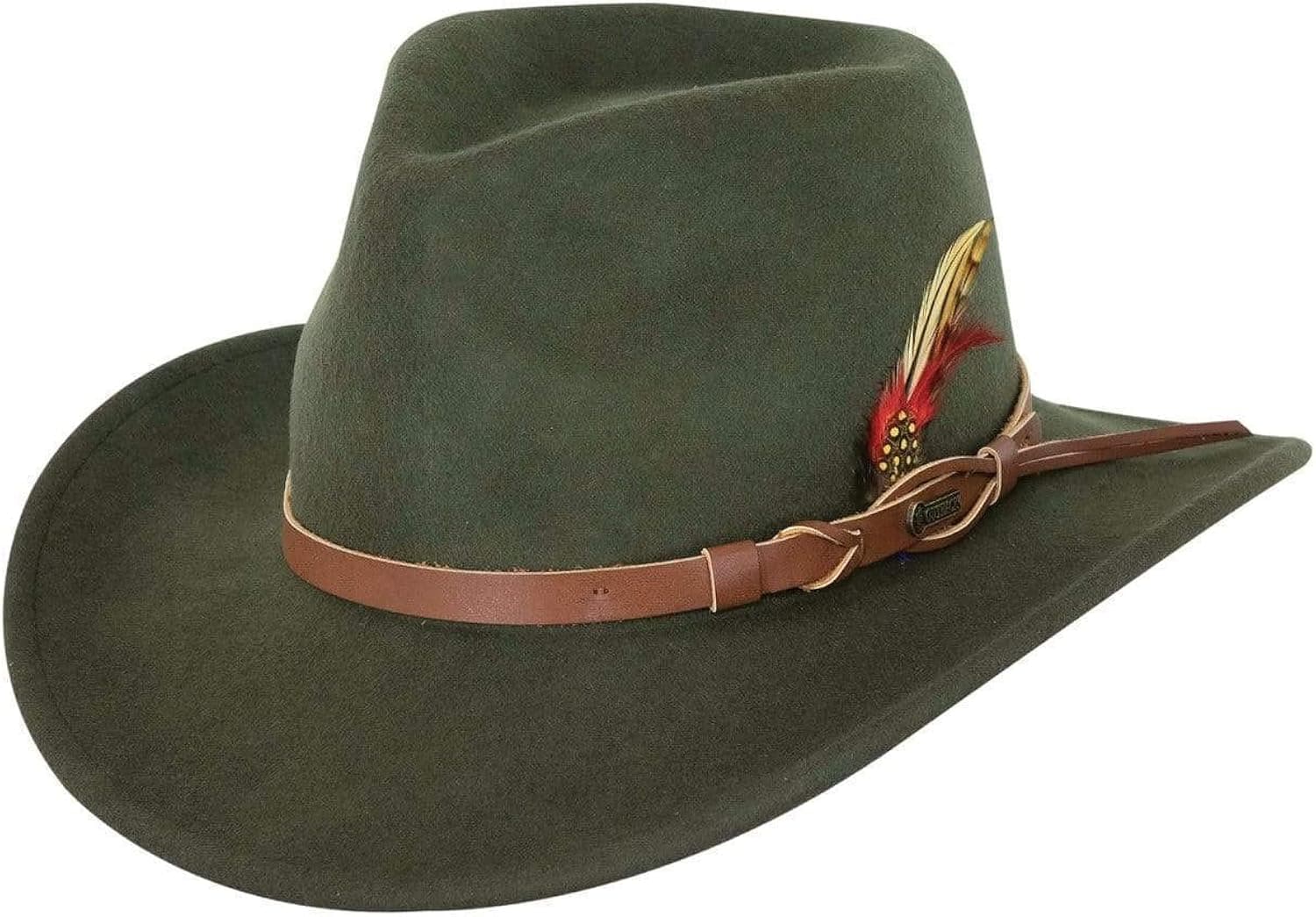 Outback Trading Company Men's 1321 Randwick Water-Repellent Crushable UPF 50 Australian Wool Western Cowboy Hat