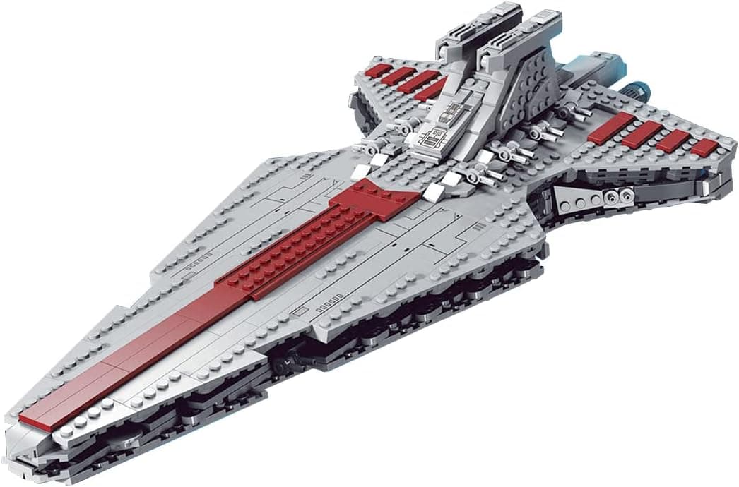 Audio Star Imperial Wars Cruiser Destroyer - Super Star UCS Imperial Republic Cruiser Destroyer Model, For Lego Star Wars, 878 PCS, 20.8 x 8.8 x 13 Inches