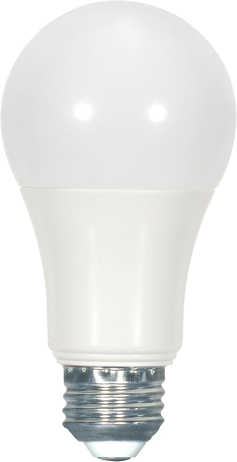 Satco S9110 A19 LED Frosted 5000K 215' Beam Spread Medium Base Light Bulb, 10W