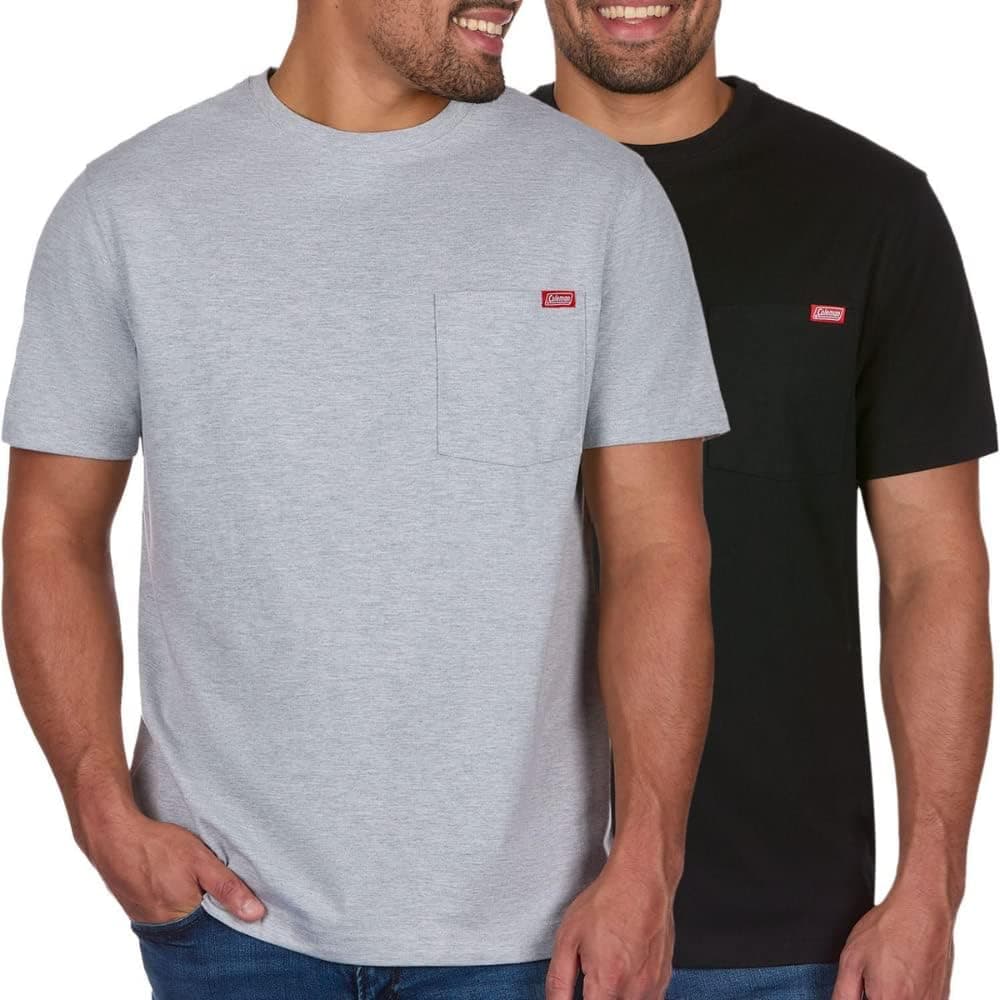 Coleman Rugged Workwear Pocket Tee, 2-Pack