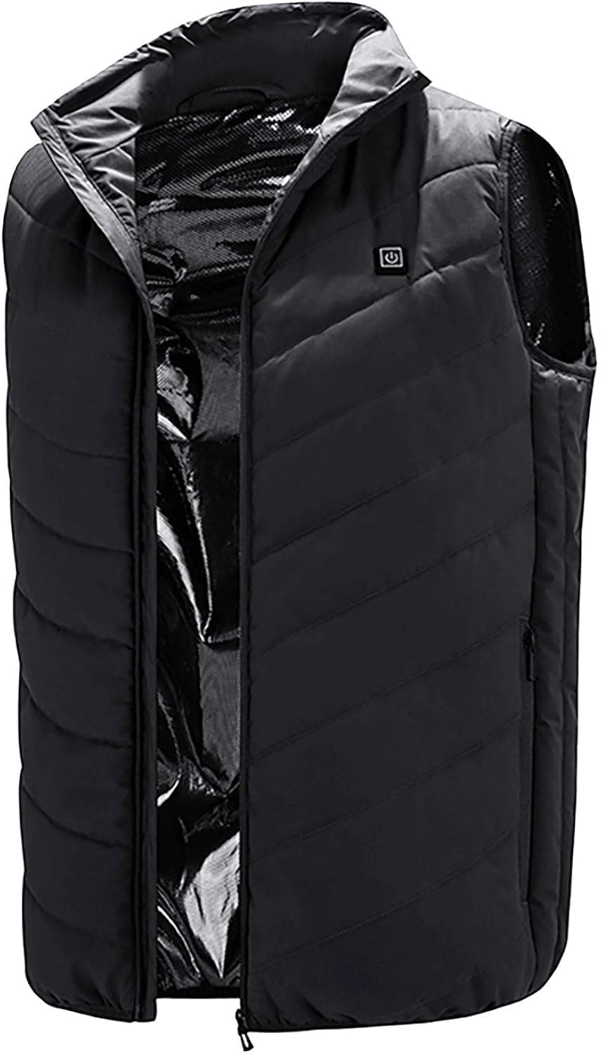 UpdateClassic Heated Vest for Men and Women, USB Electric Heated Jacket Waistcoat for Outdoor, Hiking, Hunting