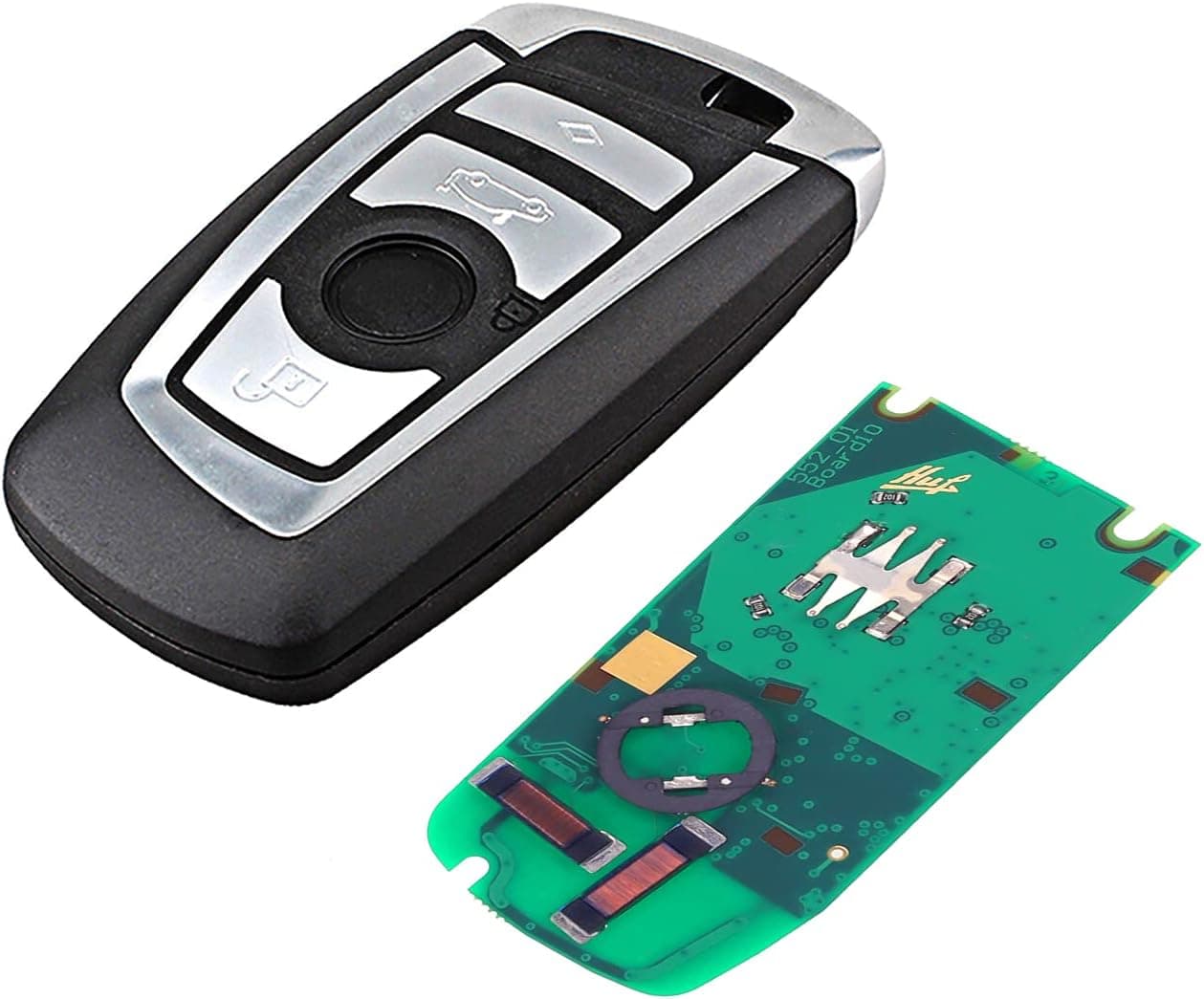 CGDI Keyless Entry Smart Key Transponder Chip Key, Replacement 3 Button Key Fob Remote Control Key Fit for BMW CAS4 315MHz FEM. on BMW Replacement Anti-Theft Accessories