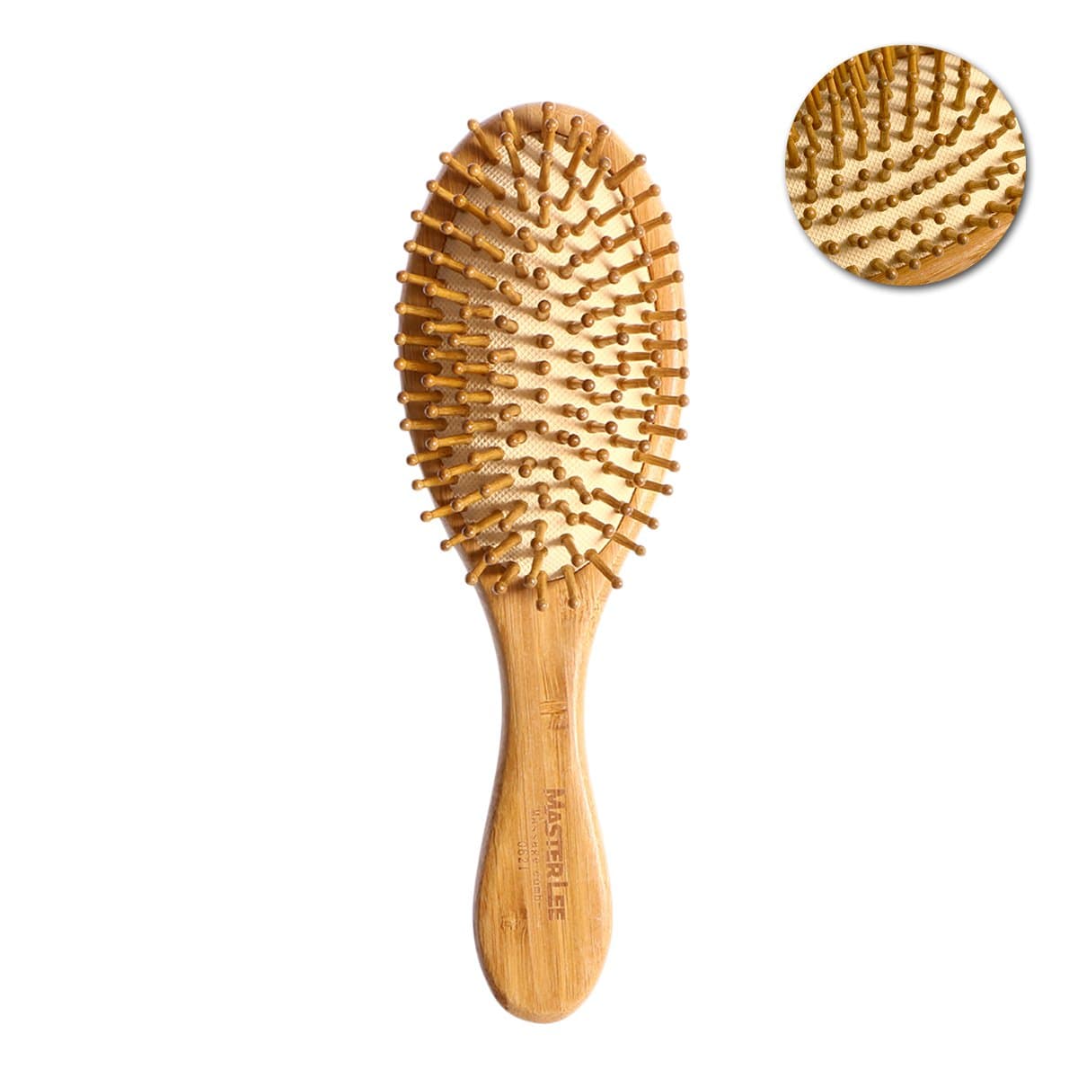 Hair Brush Natural Bamboo Anti-Static Wooden Brush Massage Scalp Comb Nursing Scalp Hair Comb for Men and Women
