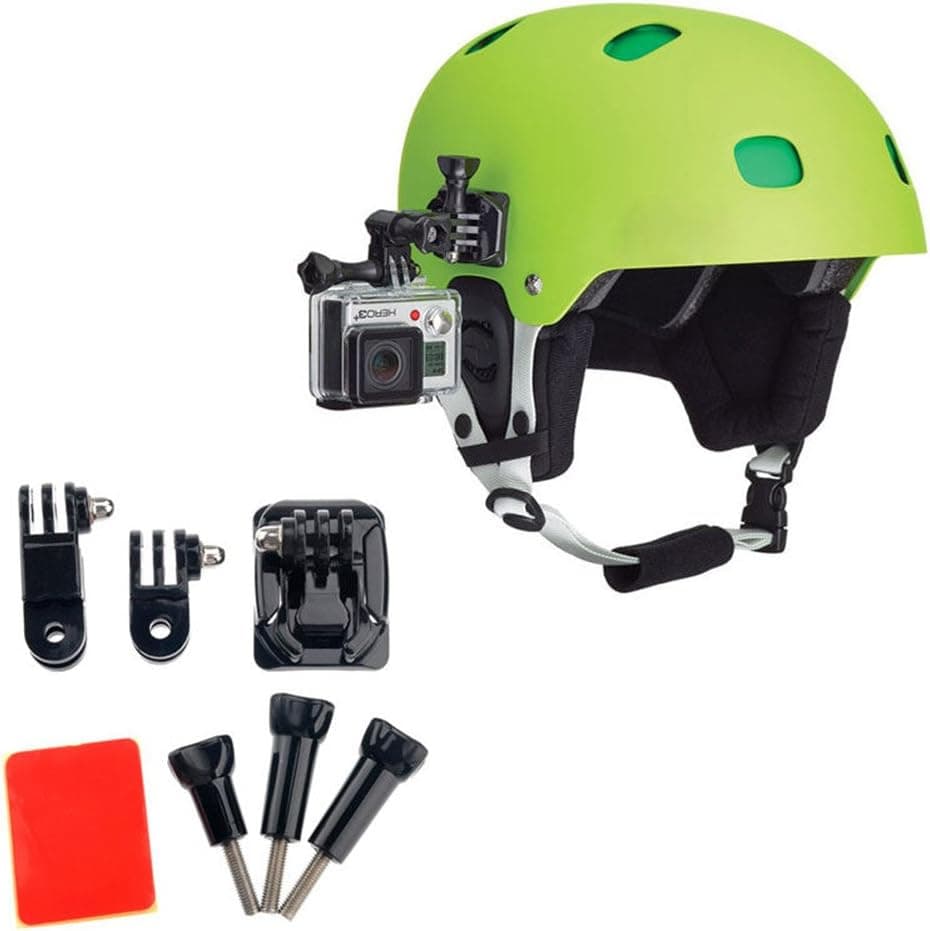 FOTOWELT Adjustment Curved Adhesive Helmet Side Mount kit for GoPro Hero 4 Hero 3+ Hero 3 Hero 2 Hero 1