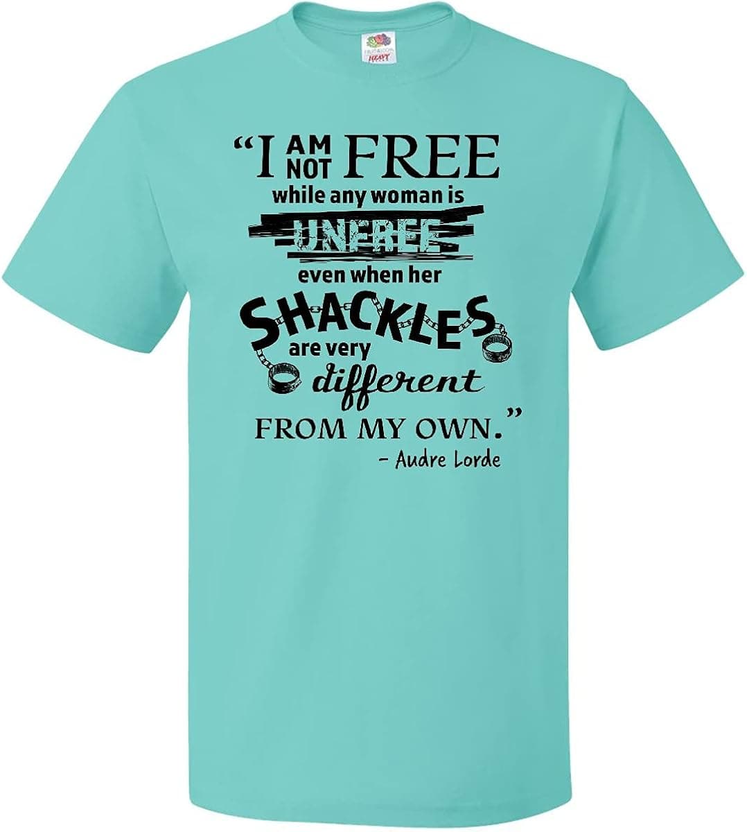 inktastic "I Am Not Free.- Audre Lorde Quote Black History Month T-Shirt