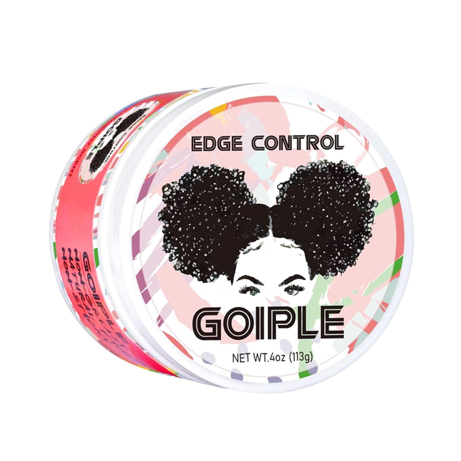 Edge Control Wax for Women Strong Hold Non-greasy Edge Control Smoother Edge Tamer, Edge Wax Styling Tamer Edge Control for Black Hair No Flaking, White Residue, Shine and Smooth 4oz (Sweet Peach )