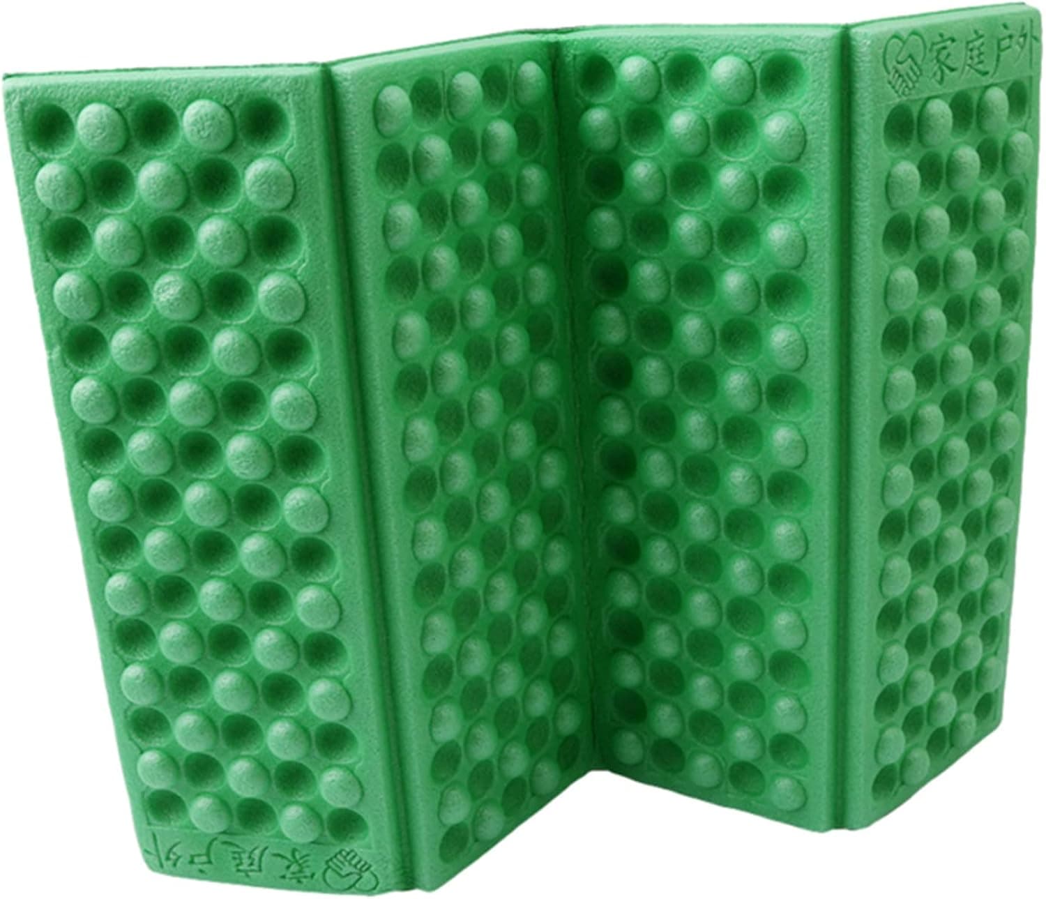 Timesuper Portable Lightweight Mini Waterproof Folding Mat Foam Sitting Pad for Outdoor Activities (Green)