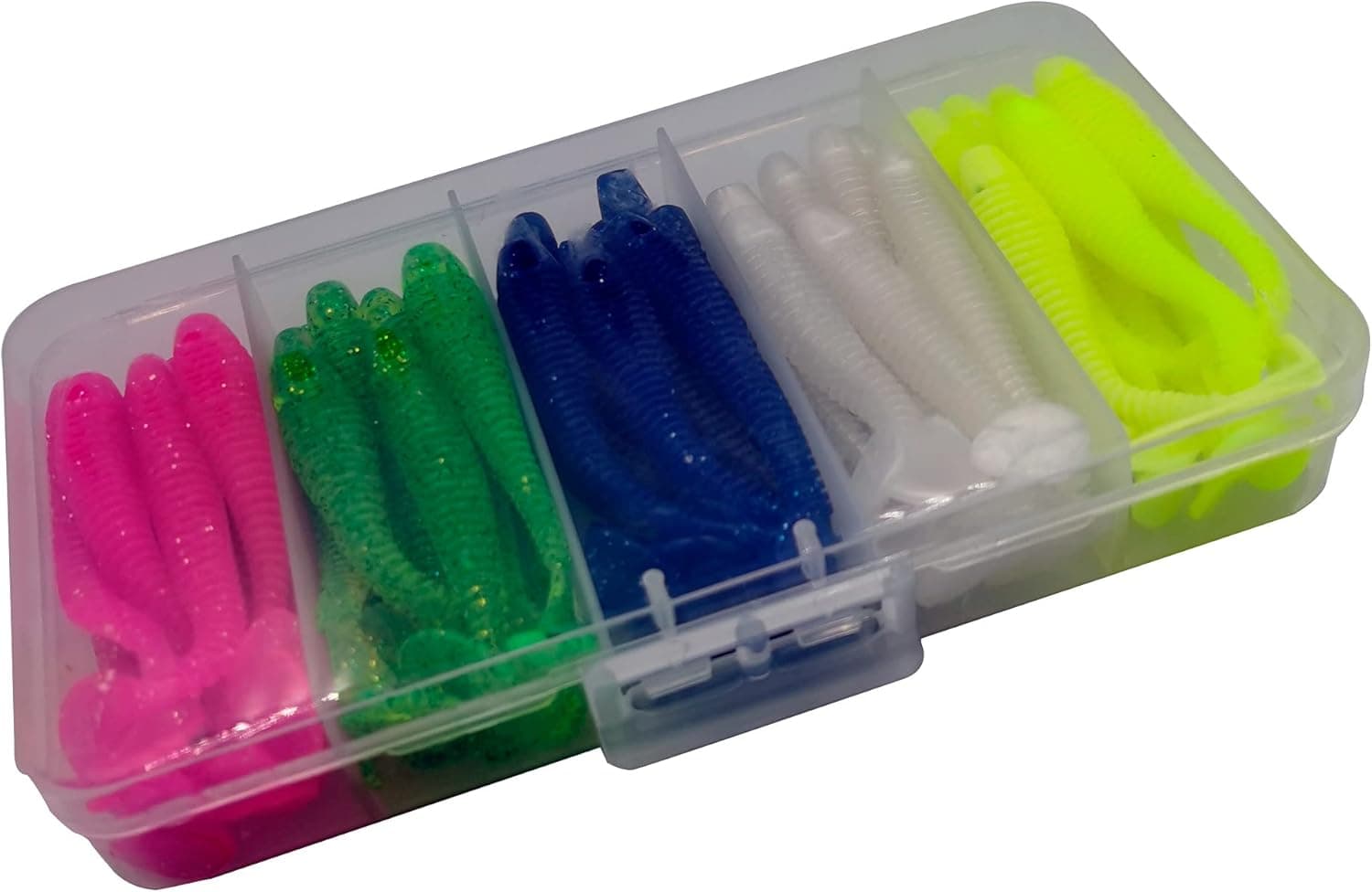 LENPABY Soft Plastic Soft Lures Soft Fishing Lures for Bass, Paddle Tail Swimbaits, Jig Heads
