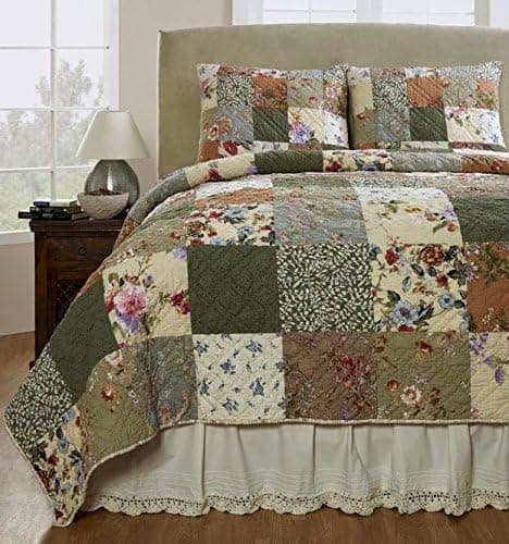 Be-You-tiful Home Naomi Patchwork Quilt Set, King, Multicolored
