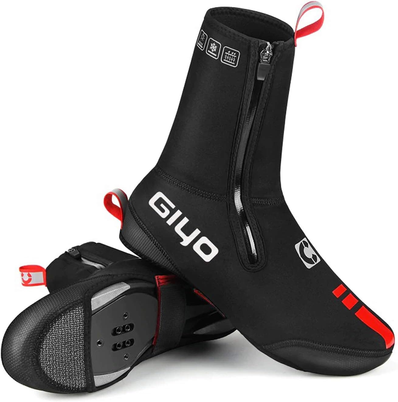 TORRYZA Cycling Shoe Covers for Men Women Neoprene Winter Waterproof Warm Cycling Overshoes Mountain Road Bike Windproof Shoe Covers