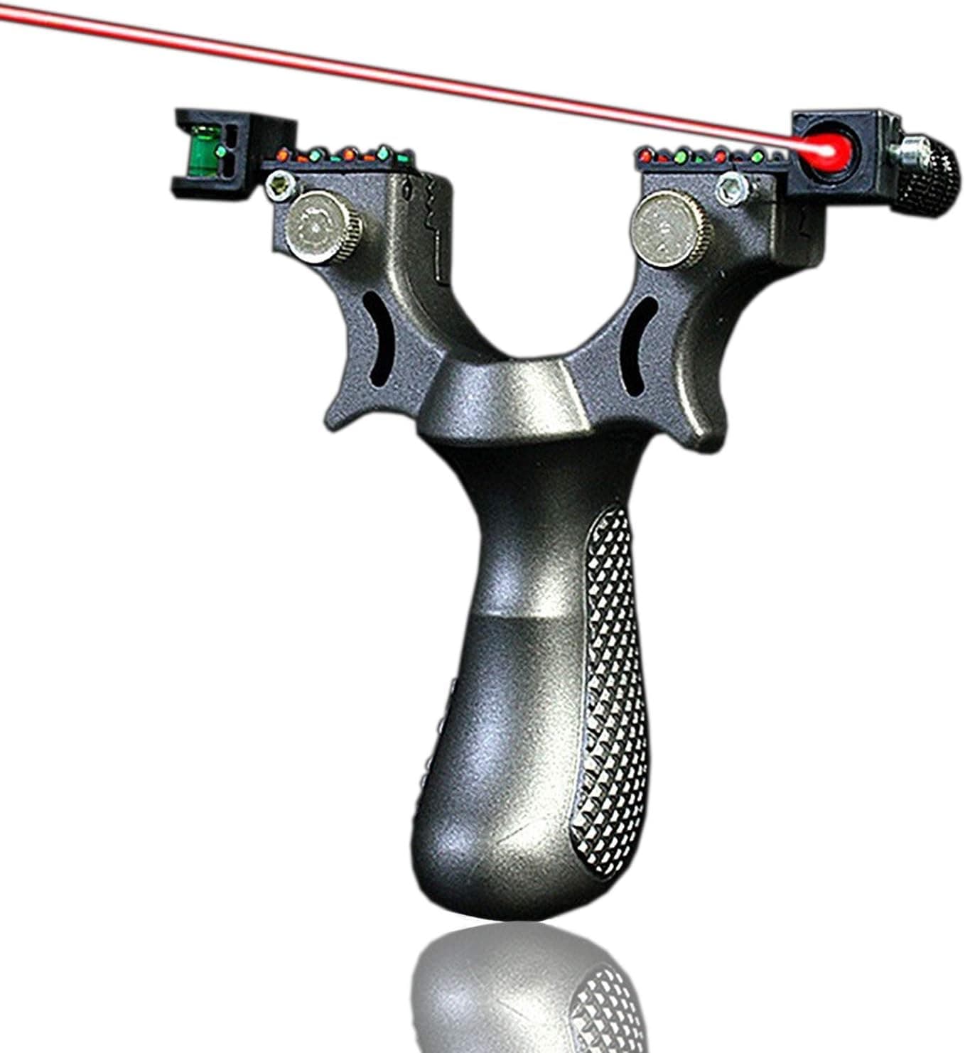 BueRallan Advanced Toy Slingshot for Teens Children Outdoor Slingshot for Shot with Infrared Sight&Aiming Level for Kids