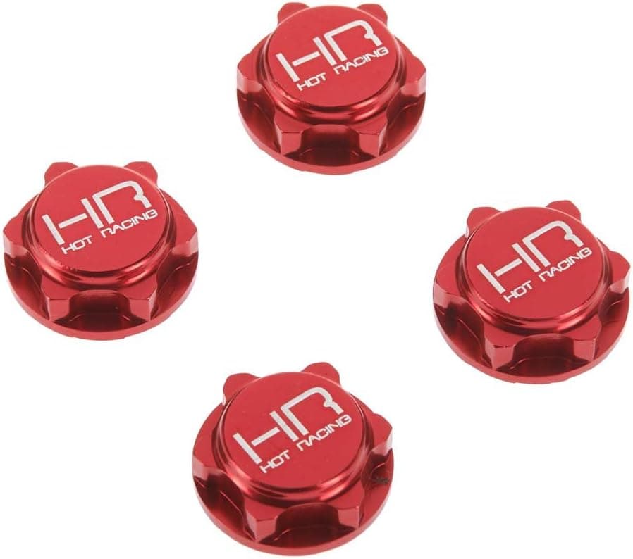 Hot Racing NRO10N02 17mm Serrated Close End Dirt Shield Wheel Nuts Arrma Nero