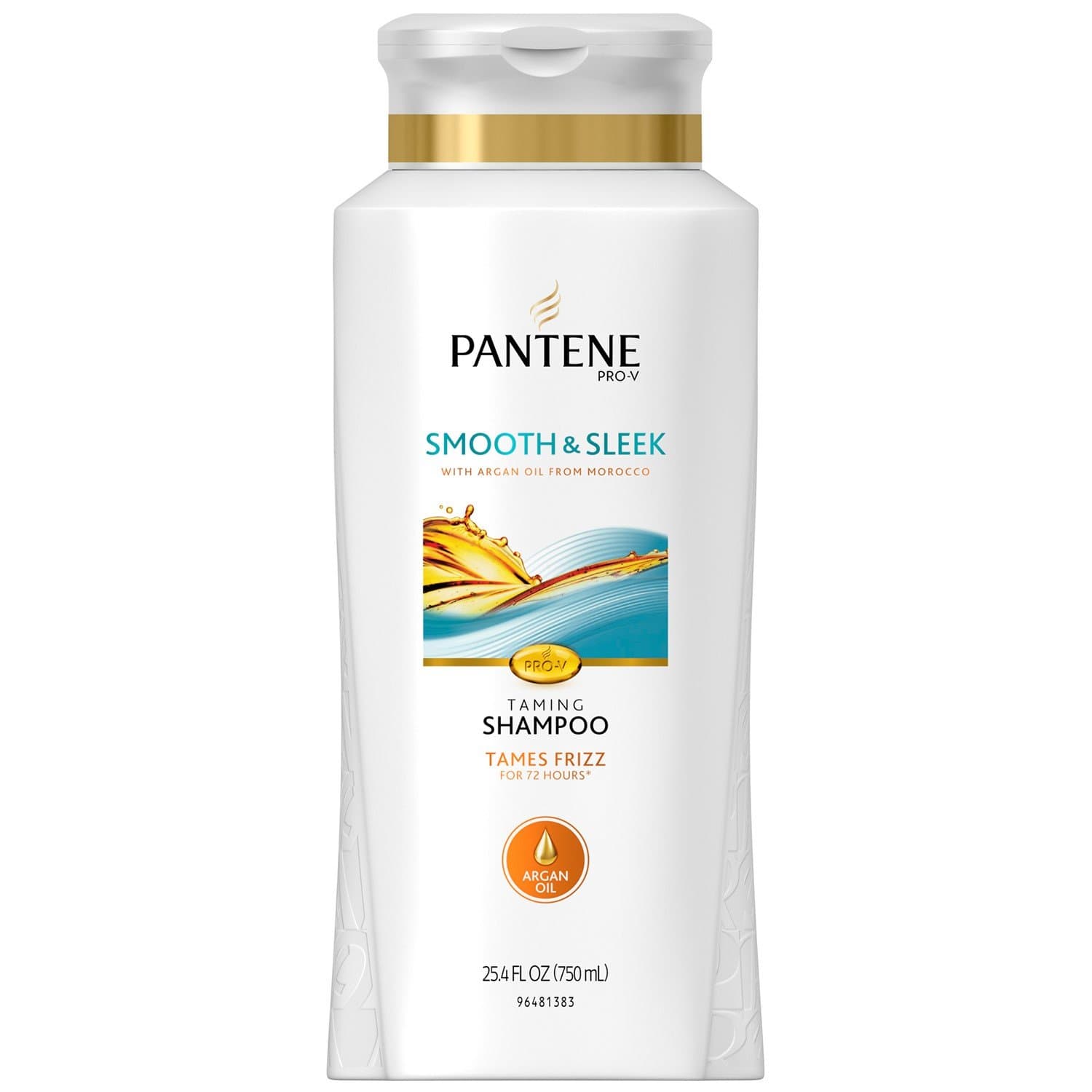 Pantene Pro-V Medium-Thick Hair Solutions Frizzy to Smooth Shampoo 25.40 oz ( Pack of 3)