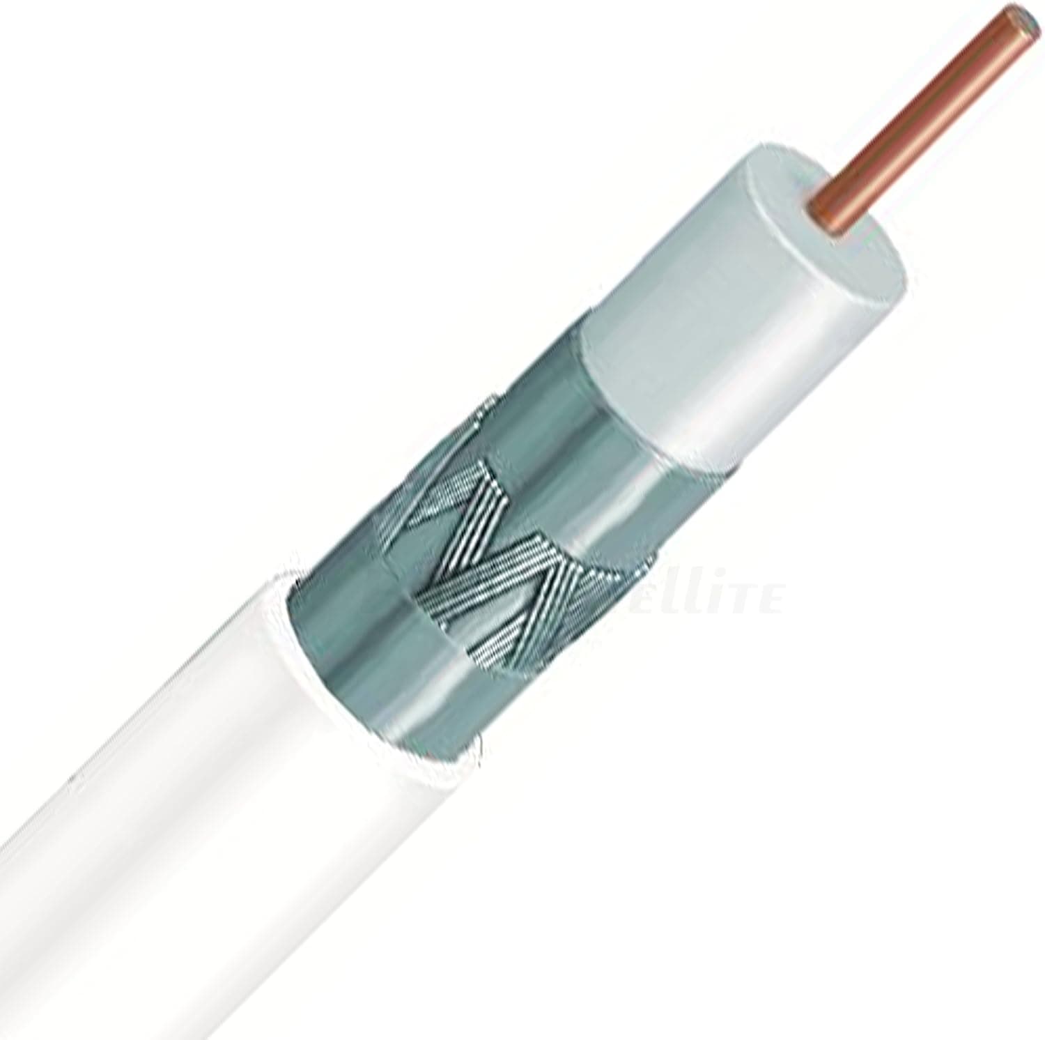500ft WHITE BELDEN 1613AP PPC PLENUM RG-6 TRI SHIELD CMP PVC COAX CABLE COMMERCIAL BUILDING REQUIREMENT CATVP 18 AWG 75 Ohm ANTI STATIC NON TOXIC SMOKELESS FIRE RETARDANT PVC