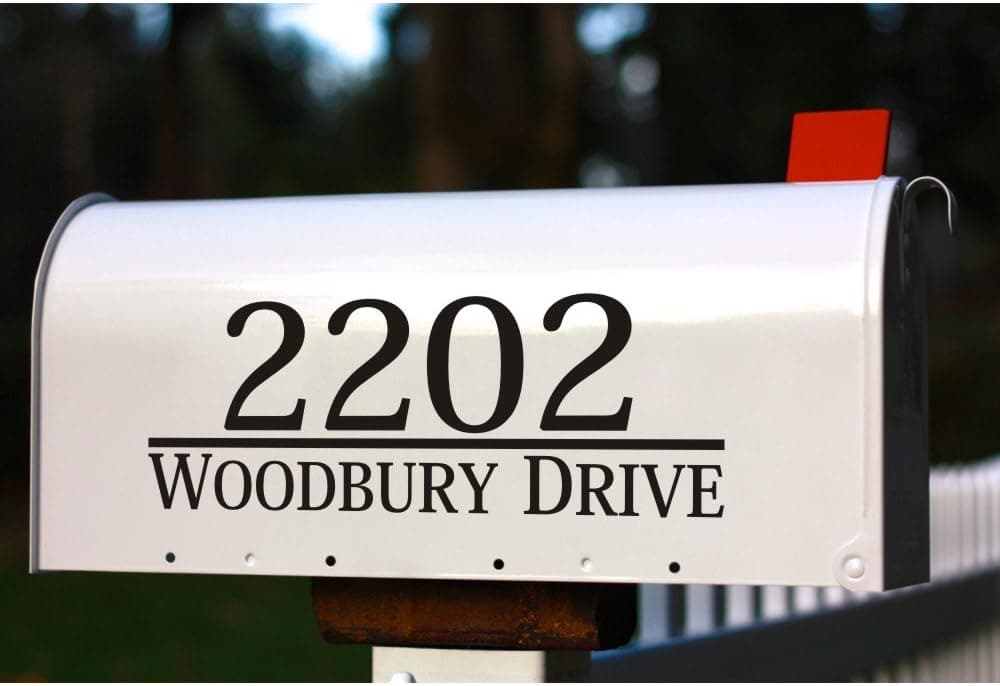 Maribeatty Mailbox Numbers Decal Custom Made Your Personality Address House Vinyl Stickers Decor
