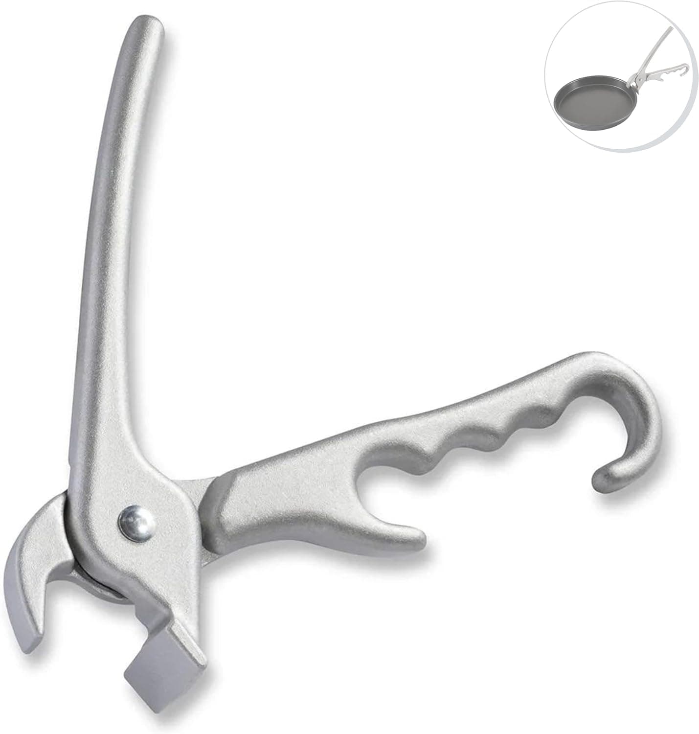 Vollrath Pizza Pan Gripper, 8 Inch Cast Aluminum, Pizza Pans Grabber, Iron Tray Holder, Oven Gripper Clips, Camping Pot Lifter, Baking Tool and Kitchen