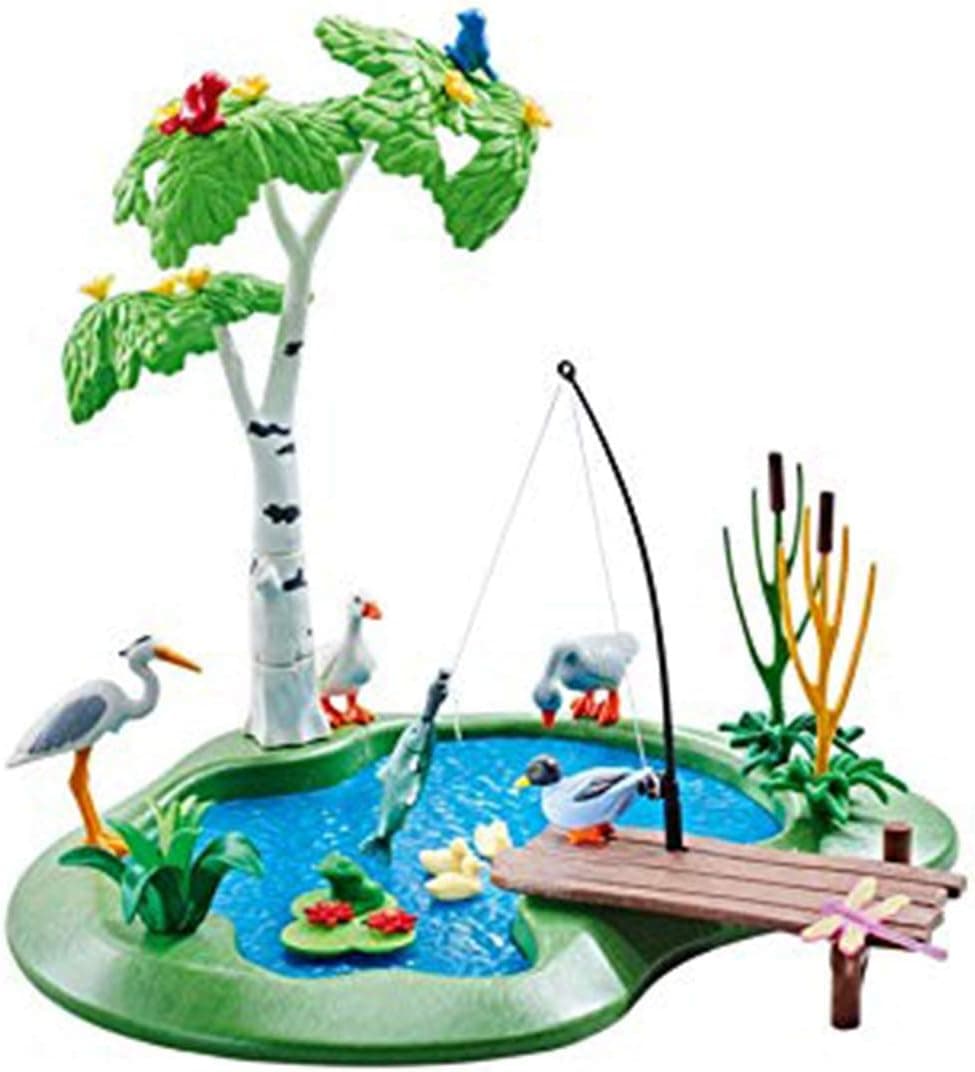 Playmobil 6574 Fishing Pond, Multicolor