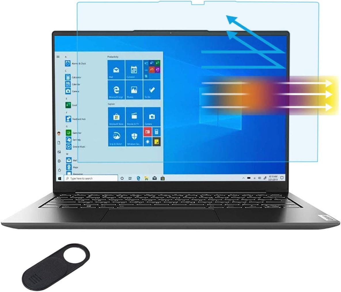 MUBUY for Lenovo Yoga 7i 9i 14 Screen Protector/Lenovo Ideapad 3 Ideapad 5 14" Anti Blue Light Screen Protector Filter for Lenovo IdeaPad 14 Laptop Screen Protector Reduce Eyes Strain