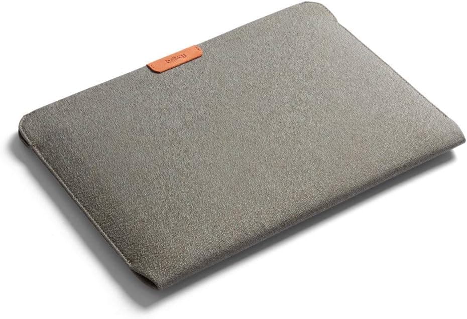 Bellroy Laptop Sleeve (15" Laptop, Water-Resistant Recycled Fabric, Magnetic Entry) - Limestone