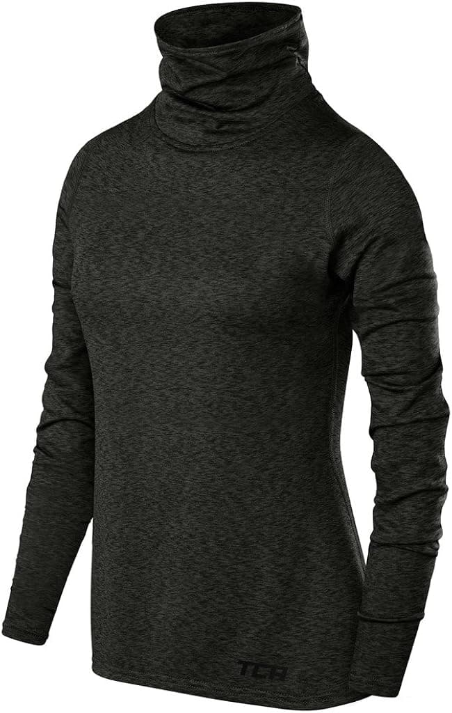 TCA Women's Warm-Up Funnel Neck Thermal Running Top