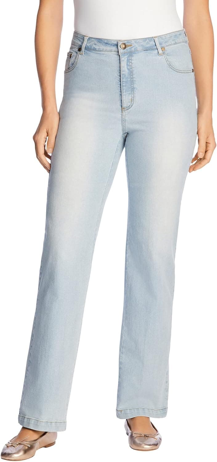 Woman Within Women's Plus Size Wide Leg Stretch Jean