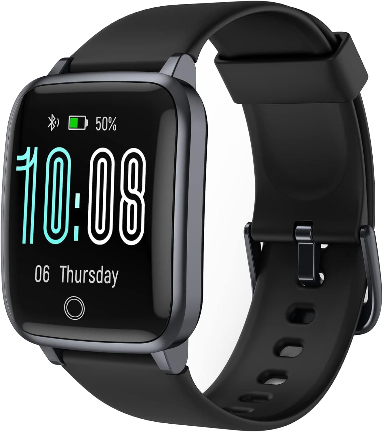 KALOC Smart Watch for Women Men, Fitness Tracker with Heart Rate Monitor & Sleep Tracking, Calorie Waterproof Activity Tracker Pedometer, Color Screen Fitness Watch Compatible with iPhone & Android