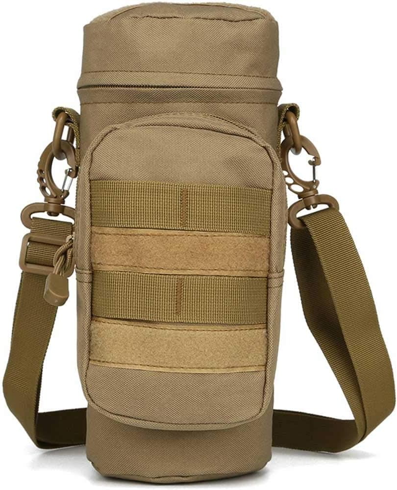 Tactical Water Bottle Pouch, Military Army Molle Water Pouches Carrier Holder for Hiking Camping Outdoor Sport Travel