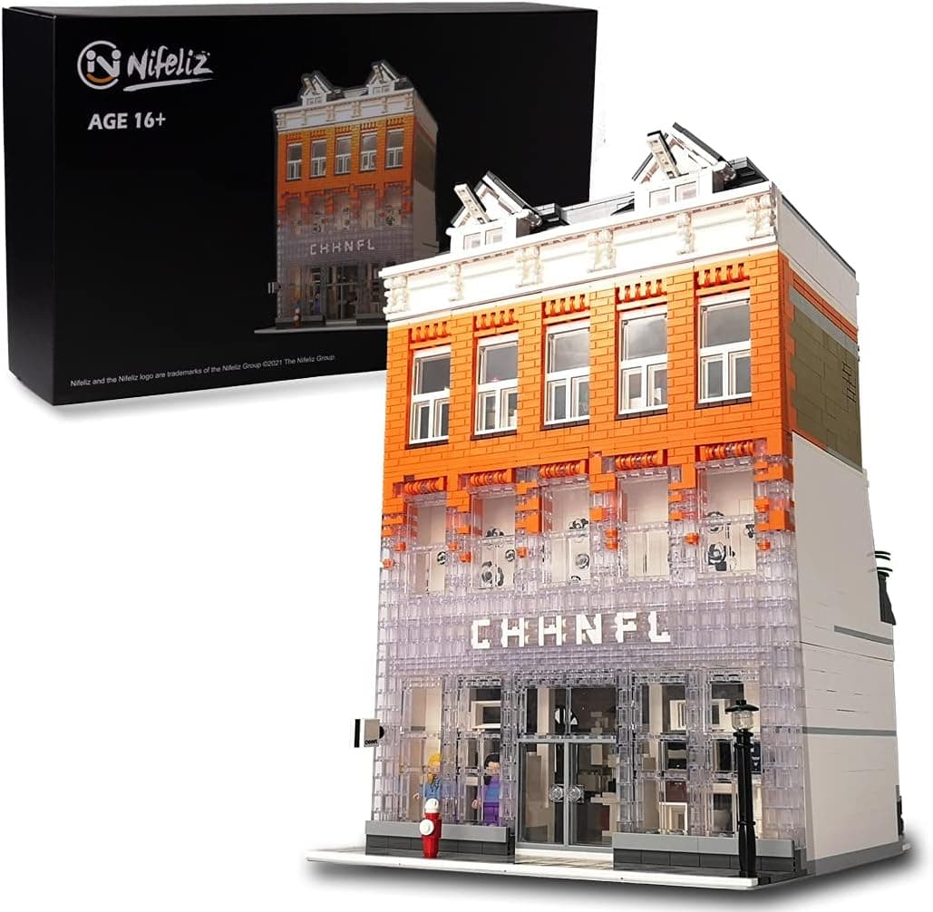 Nifeliz Street Crystal House MOC Building Blocks and Engineering Toy, Construction Set to Build, Model Set and Assembly Toy for Teens and Adult(3804 Pcs)