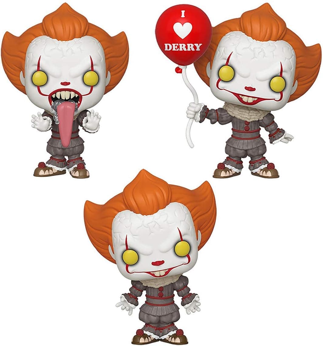 Funko Pop! Bundle of 3: IT Chapter 2 - Pennywise in 3 Poses