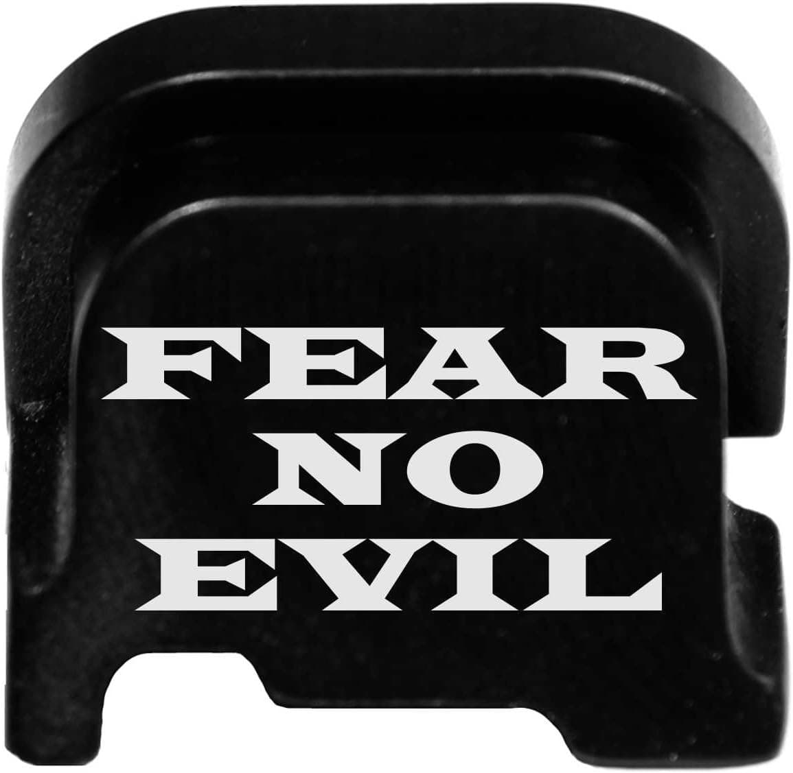 Molon Labe Laser Engraved Rear Cover Plate for Ruger LC9s Pistol - Fear No Evil