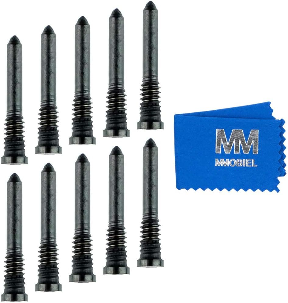 MMOBIEL 10x Bottom Screws Compatible with iPhone 12/12 Pro(Max)/12 mini/11/11 Pro (Max) - Black