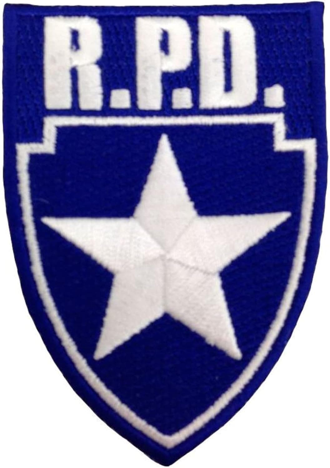 RESIDENT EVIL R.P.D. Silver Star Blue Logo Shield PATCH