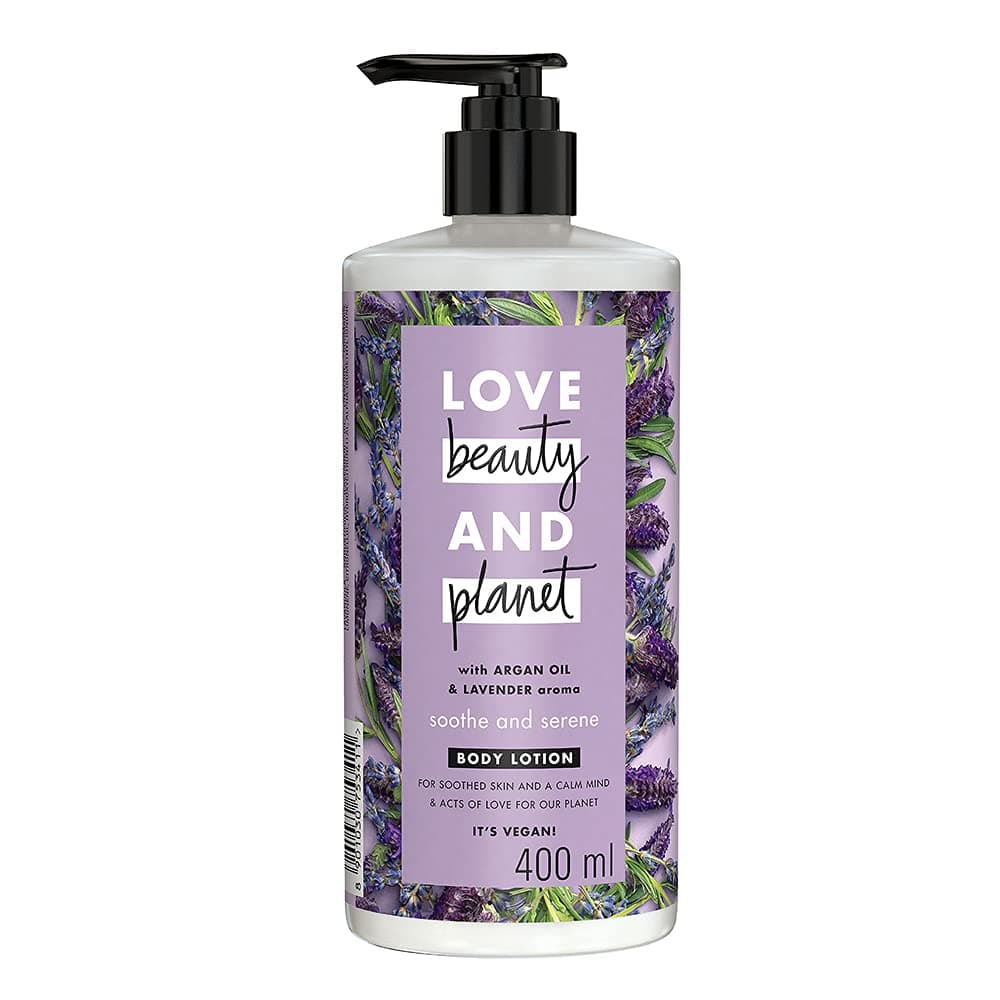 Love Beauty & Planet Argan Oil and Lavender Aroma Soothe and Serene Body Lotion, 400 ml