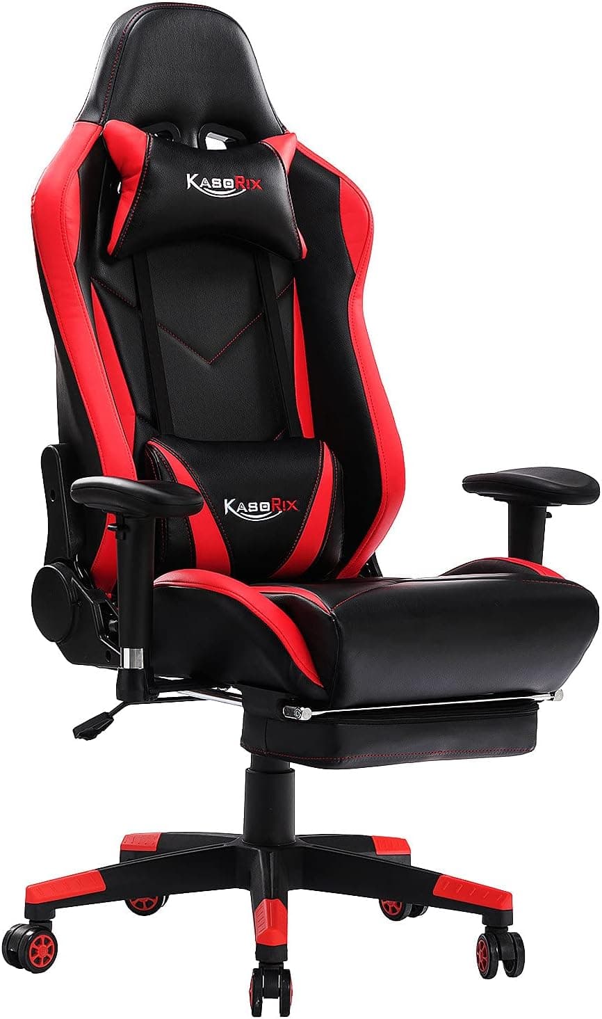 KASORIX Gaming Chair Ergonomic Video Game Chair High Back Computer Chair Professional Racing Style Comfortable Gamer Chair with Footrest and Massage Backrest and Lumbar Support