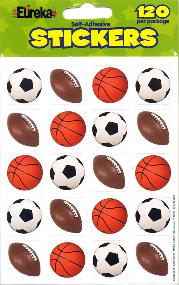 Eureka Mixed Sports Stickers