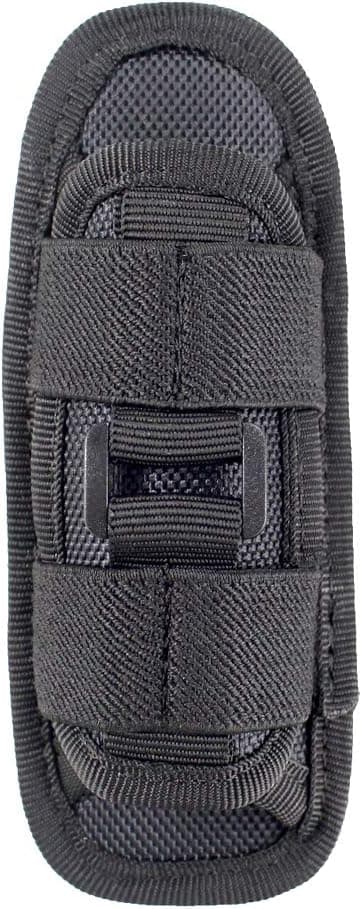 Depring Duty Belt Flashlight Holster for Tactical Torch Expandable Flashlight Holder Nylon Pouch with 360 Degrees Rotatable Clip