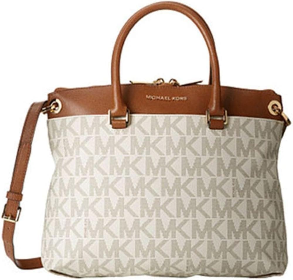 Michael Kors Aubrey Large Satchel Vanilla/luggage