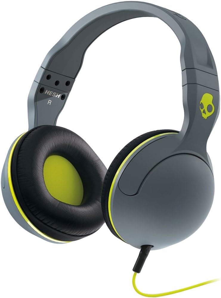 Skullcandy Hesh 2 Lifestyle Wired Headphone - Gray/Black/Hot Lime/One Size