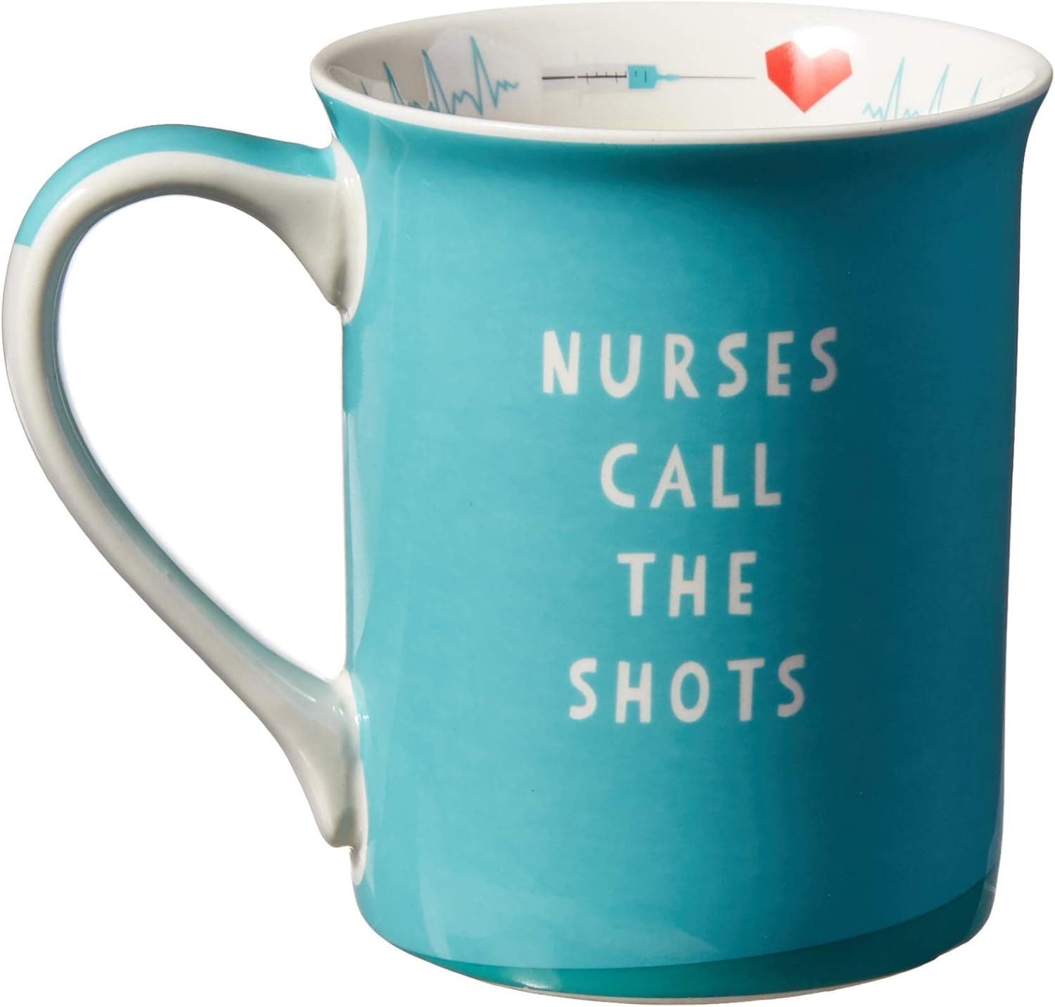Enesco Our Name is Mud “Nurse Uniform, 16 oz. Stoneware Mug, 1 Count (Pack of 1), Blue