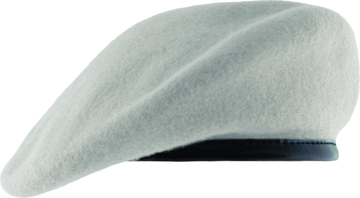 Unlined Beret with Leather Sweatband