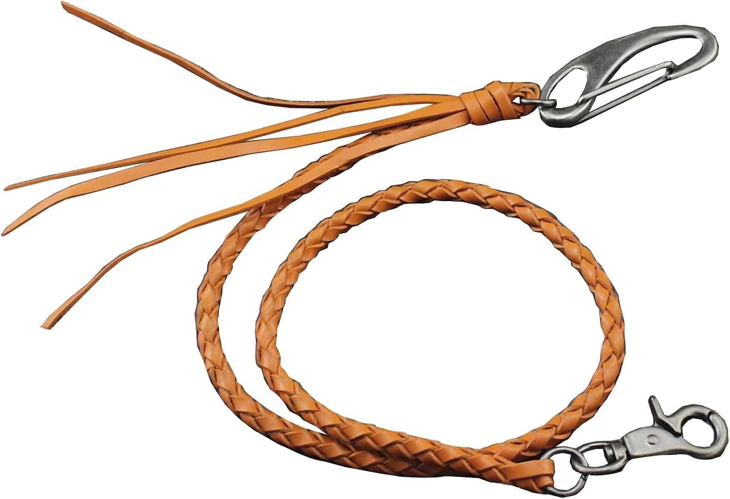 Leather Wallet Chain Handmade Braided Genuine Leather Biker keyChain Purse Chain