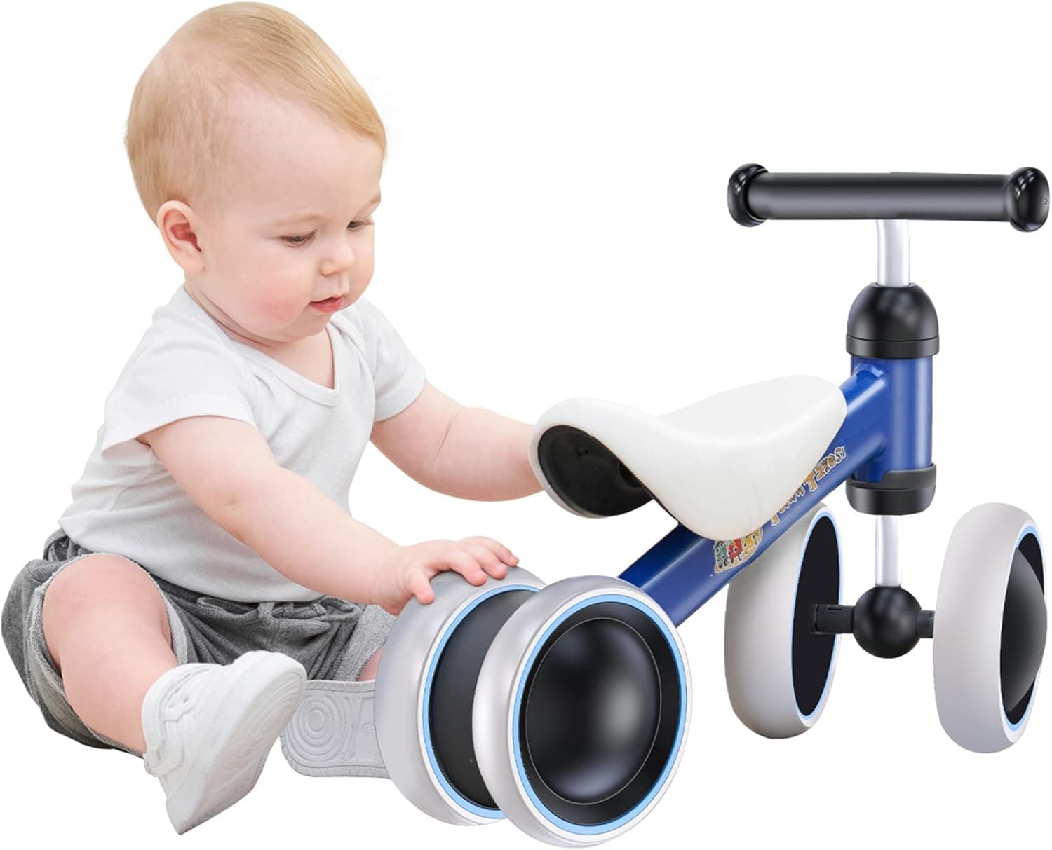 Donico Uno All'inizio Little Tikes Baby Balance Bike 1 Year Old Toddler Toys, Gift for Boys Girls 10-24 Months Baby First Bike Indoor Outdoor Riding Toy, First Birthday Gifts