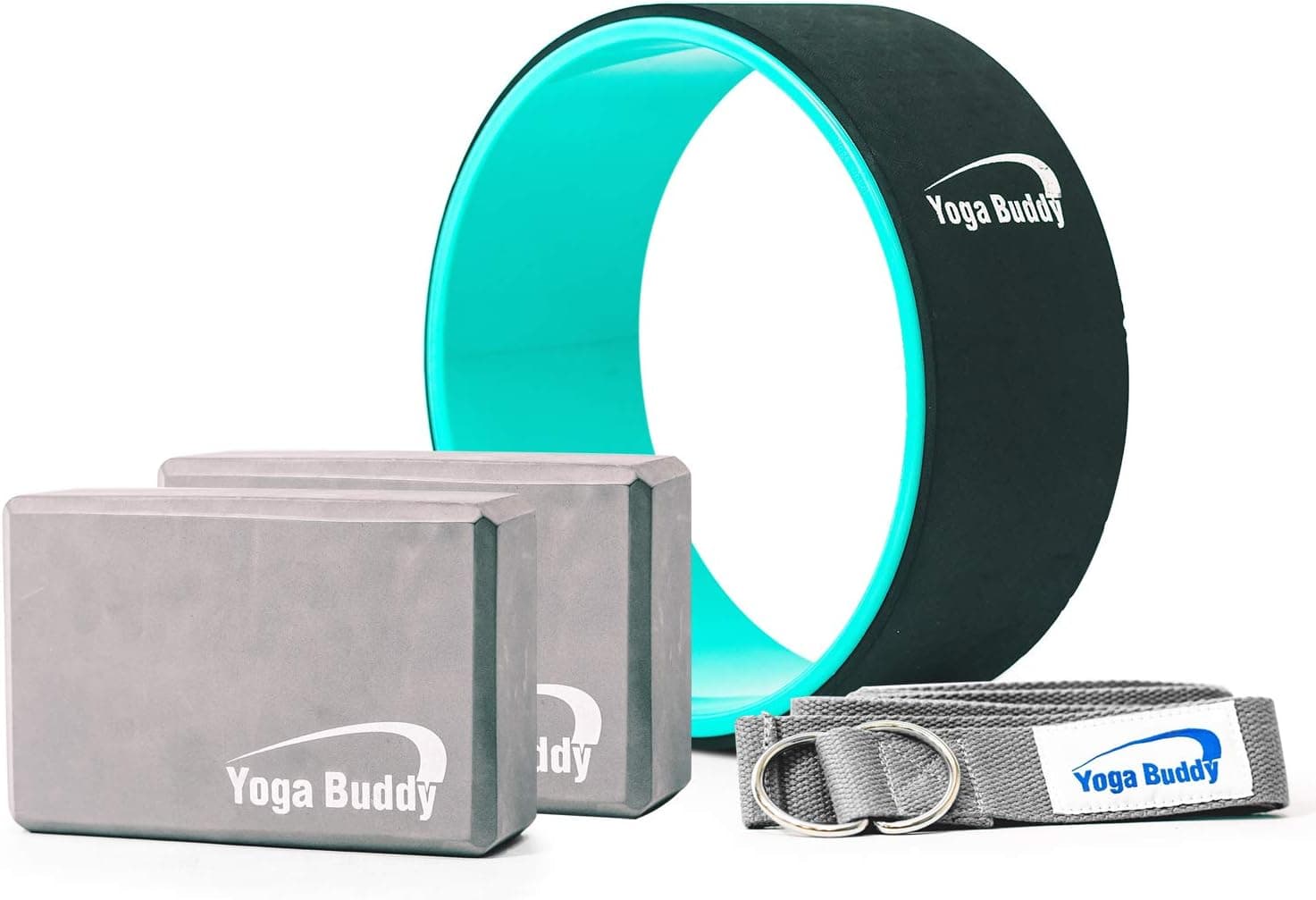 Yoga Wheel Back Wheel - Yoga Roller Prop with Thick Padding Relieves Back Pain and Improves Yoga Poses, Helps with Stretching, Improving Flexibility