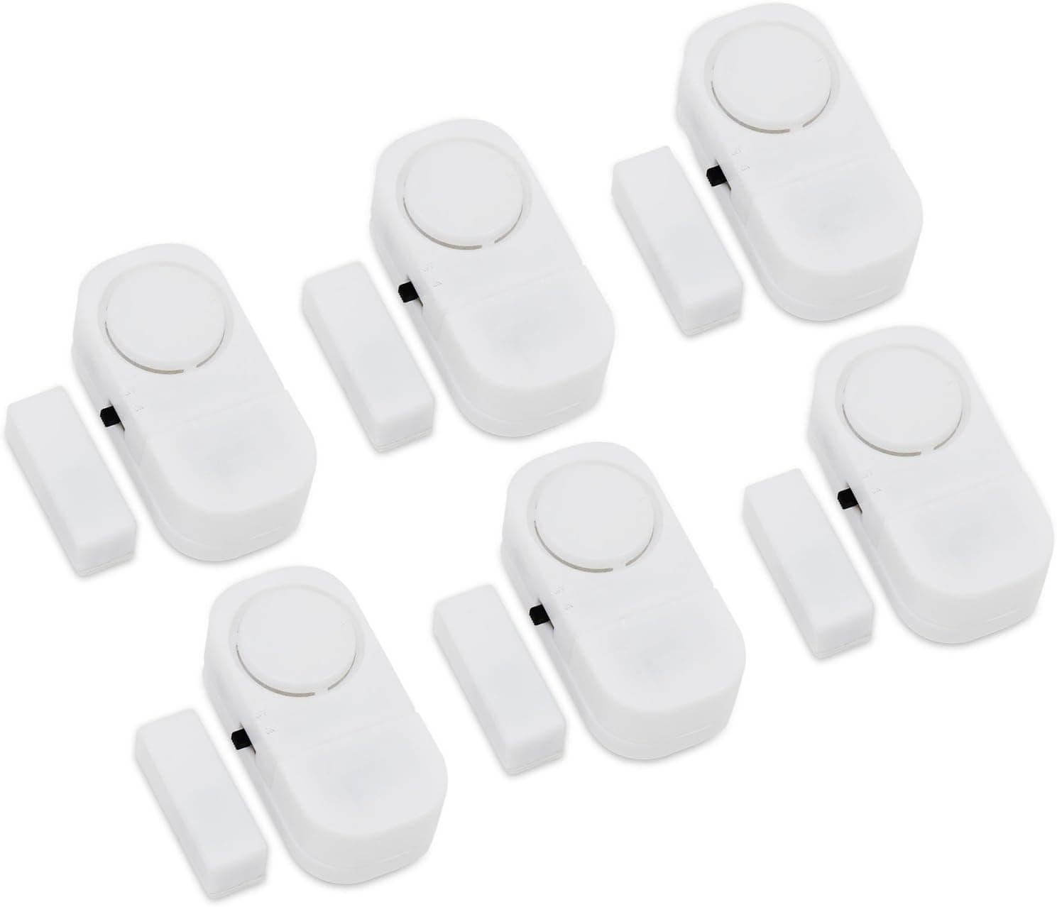OCR ® 6 Pcs Wirless Home Window/Door Security Alarm Magnetic Sensor Switch Home Door Security Entry Alarm System