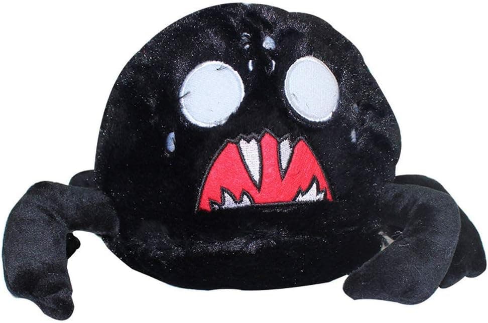 Widefish Game Plush Collectible Doll Don't Hungry Black Spider Plush Gift (Black,20cm=8in)