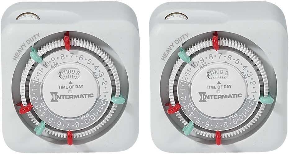 Intermatic TN311K-2PK Heavy Duty Indoor Timers, 2-Pack