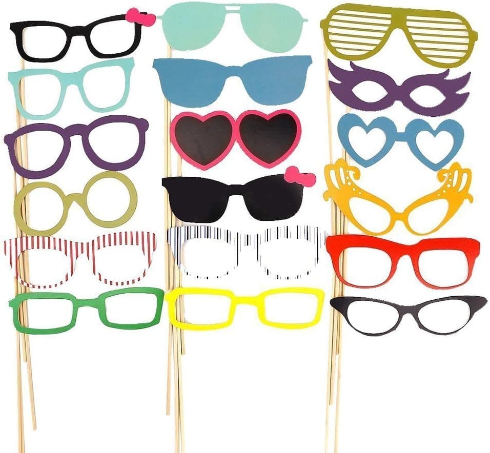 Blazers18 58pcs on a Stick Mustache Photo Booth Party Fun Wedding Favor Christmas Birthday Favo Photo Booth Props