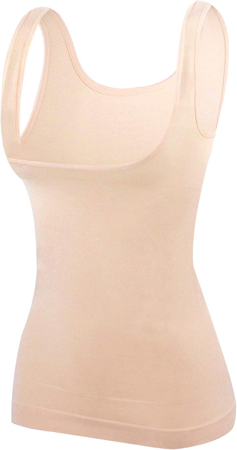 Women Underbust Support Shapewear Tank Tops - Seamless Open Bust Compression Camisole for Women Tummy Control Tops