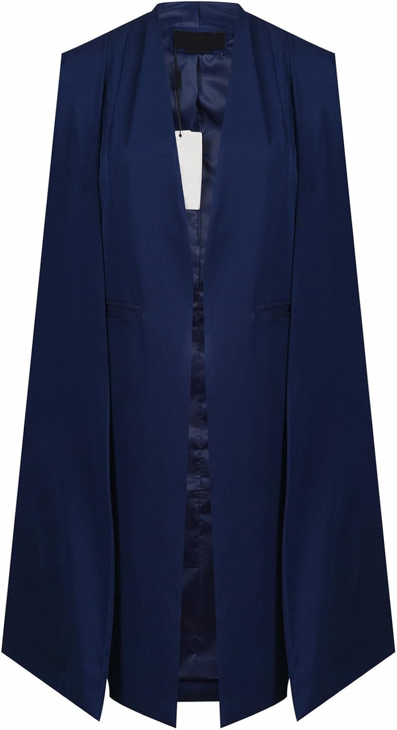 IRISIE Women Casual Open Front Cape Trench Duster Coat Longline Blazer