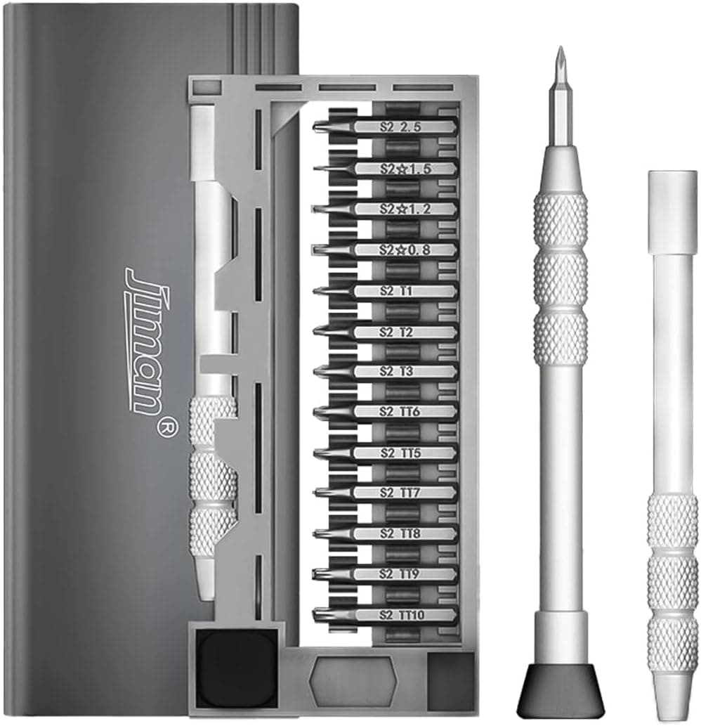 Merdia Precision 28 Piece Screwdriving Set Household Professional Removable Tool Kit with Portable Magnet Toolbox Case for iPhone 13, 12,11, X/Cell Phone/Ipad/Computer